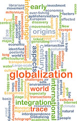 Image showing Globalization wordcloud concept illustration