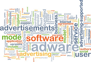 Image showing adware wordcloud concept illustration