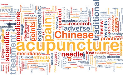 Image showing Acupuncture wordcloud concept illustration