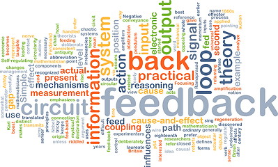 Image showing feedback wordcloud concept illustration