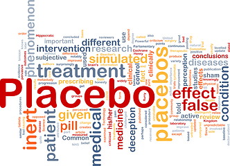 Image showing Placebo background concept wordcloud