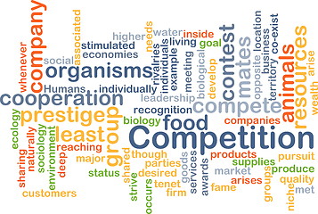 Image showing competition wordcloud concept illustration