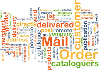 Image showing mail order wordcloud concept illustration