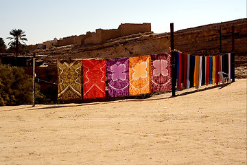 Image showing clothes in the desert