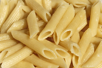 Image showing Boiled pasta close up