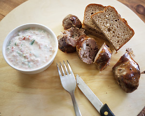 Image showing gralled sausage