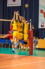 Image showing The game of volleyball