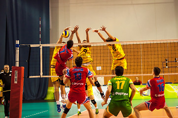 Image showing The game of volleyball