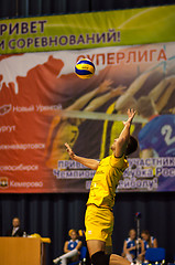 Image showing The game of volleyball