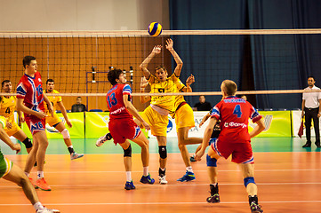 Image showing The game of volleyball