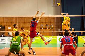 Image showing The game of volleyball