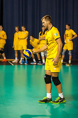 Image showing The game of volleyball