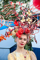 Image showing The girl at the celebration of the city