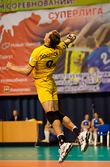 Image showing The game of volleyball