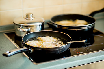 Image showing fried steak, traditional Czech food