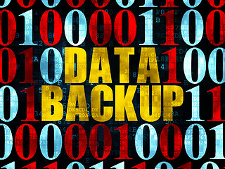 Image showing Information concept: Data Backup on Digital background