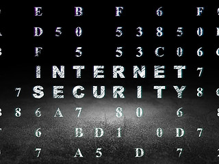 Image showing Privacy concept: Internet Security in grunge dark room