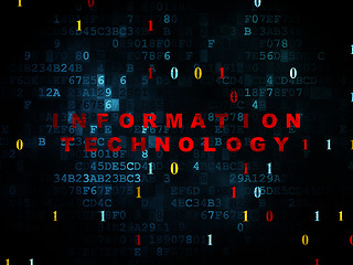 Image showing Data concept: Information Technology on Digital background