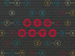 Image showing Data concept: Big Data on wall background