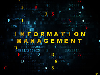 Image showing Information concept: Information Management on Digital background