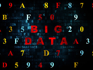 Image showing Data concept: Big Data on Digital background