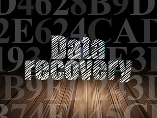 Image showing Data concept: Data Recovery in grunge dark room