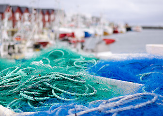 Image showing Fishing harbour-Andenes