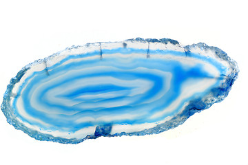 Image showing blue agate isolated