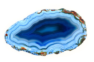 Image showing blue agate isolated