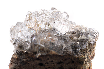 Image showing hyalite mineral isolated