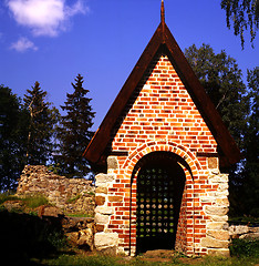 Image showing Skog´s churchruin.