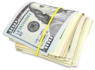 Image showing Folded dollars 