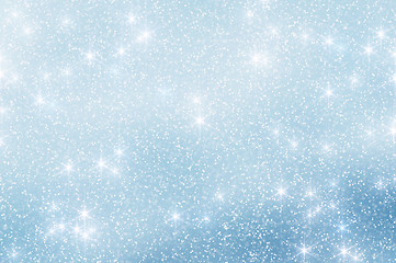 Image showing Snow Stars Christmas Background 6