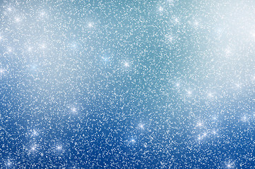 Image showing Snow Stars Christmas Background 5