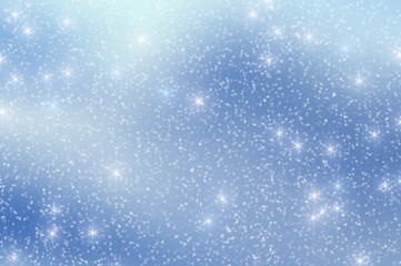 Image showing Snow Stars Christmas Background 3