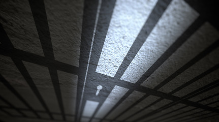 Image showing Jail cells shadows