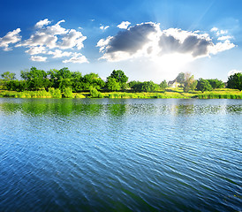 Image showing Ripples on the river