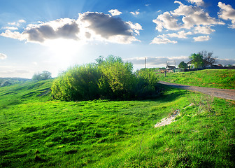 Image showing Houses in village