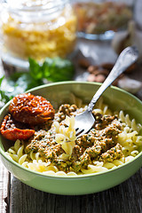 Image showing Pesto with dried tomatoes.