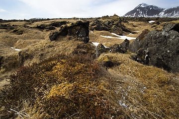 Image showing Impressive volcanic landscape on the Snaefellsnes peninsula