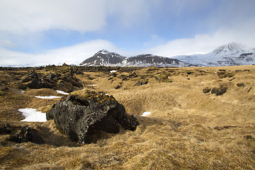 Image showing Impressive volcanic landscape on the Snaefellsnes peninsula