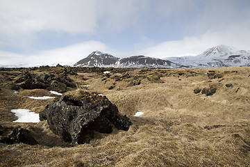 Image showing Impressive volcanic landscape on the Snaefellsnes peninsula