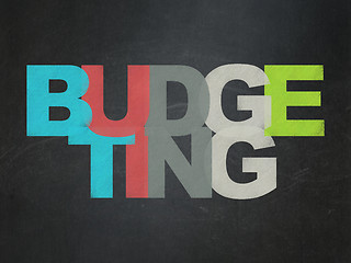 Image showing Finance concept: Budgeting on School Board background