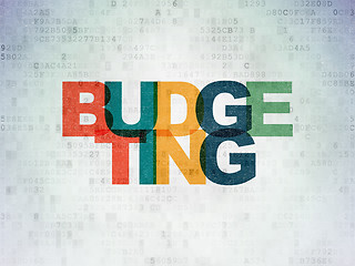 Image showing Business concept: Budgeting on Digital Paper background