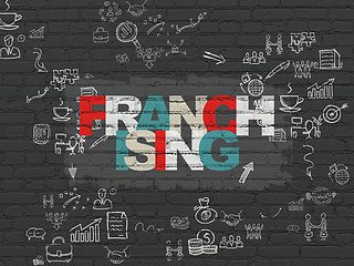 Image showing Business concept: Franchising on wall background