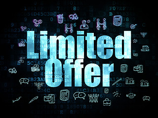 Image showing Business concept: Limited Offer on Digital background