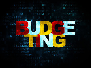 Image showing Business concept: Budgeting on Digital background