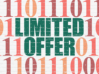 Image showing Finance concept: Limited Offer on wall background