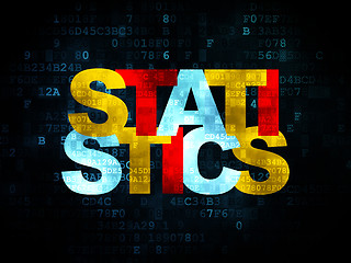 Image showing Business concept: Statistics on Digital background