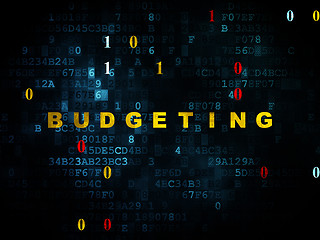 Image showing Business concept: Budgeting on Digital background